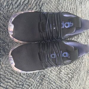 Adidas Black Sneakers with Camouflage Accents